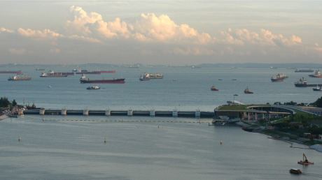 Сингапур - Marina Barrage – водоем и зелено пространство в Сингапур